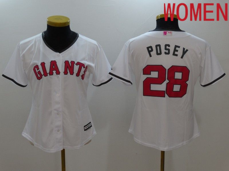 Women San Francisco Giants #28 Posey White Mother Edition 2022 MLB Jersey->toronto blue jays->MLB Jersey